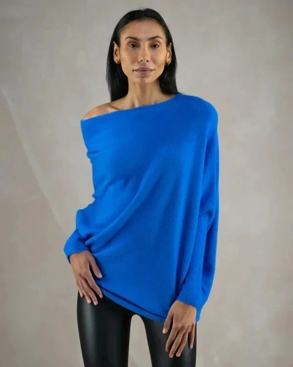 Jersey Oversize Con Cuello Convertible Para Mujer | Ideal Para Uso Diario O Profesional