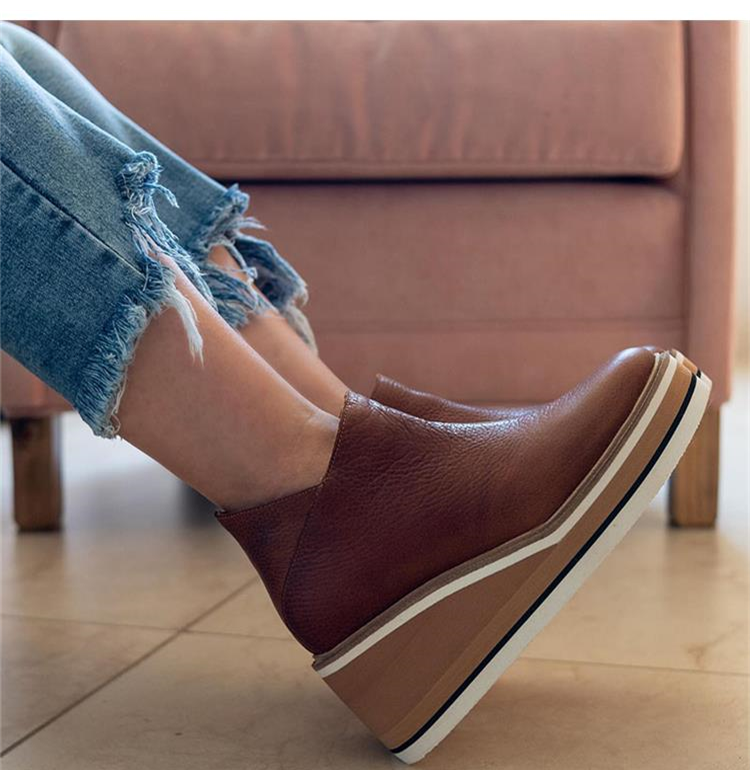 Botines Con Tacón Medio y Cremallera Lateral Para Mujer | Ideal Para Uso Diario en Ciudad