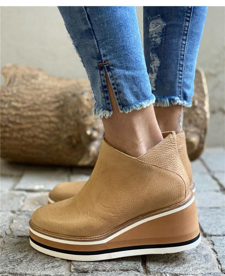 Botines Con Tacón Medio y Cremallera Lateral Para Mujer | Ideal Para Uso Diario en Ciudad