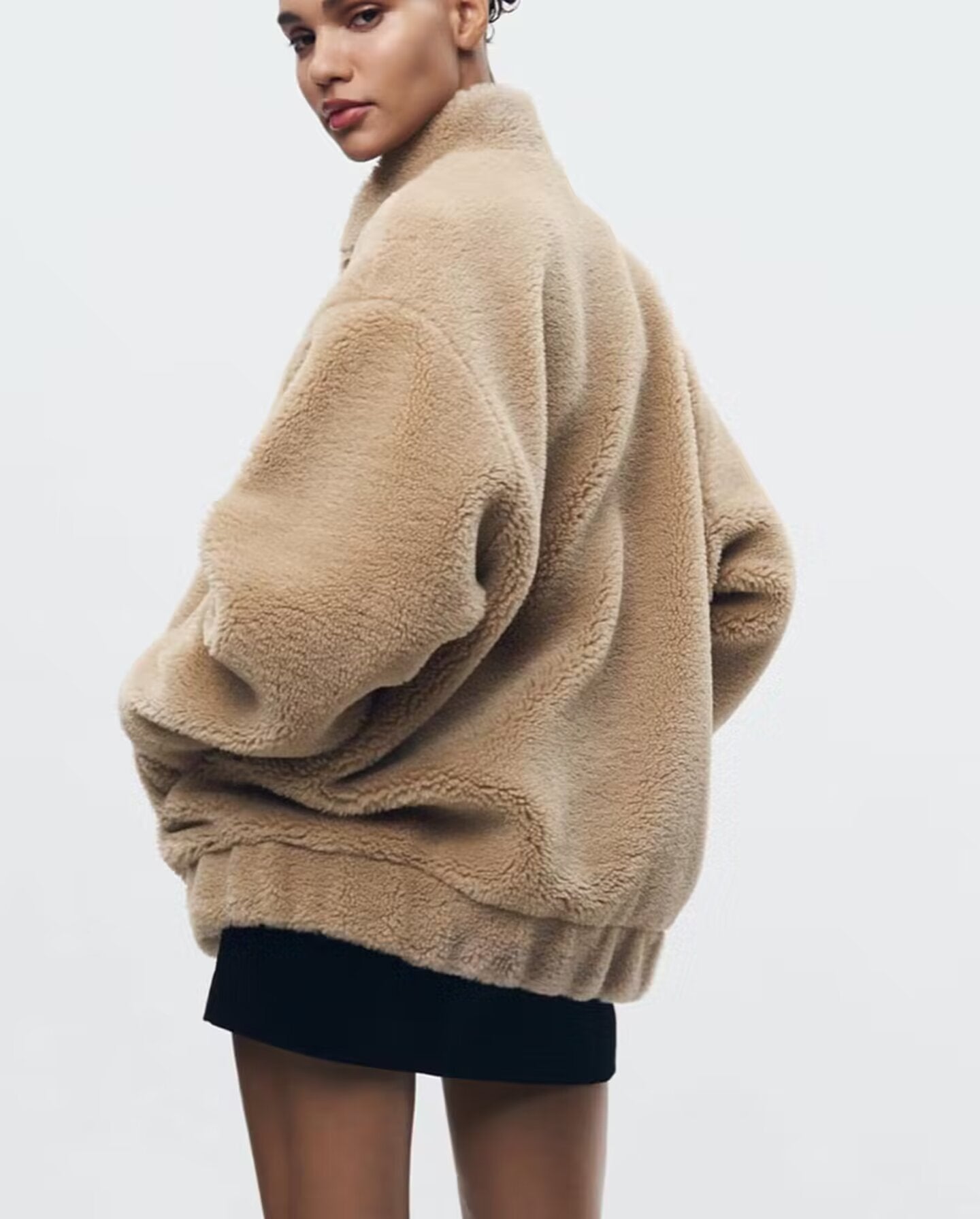 Chaqueta Con Corte Amplio Y Cuello Suave Para Mujer | Ideal Para Uso Diario En Invierno