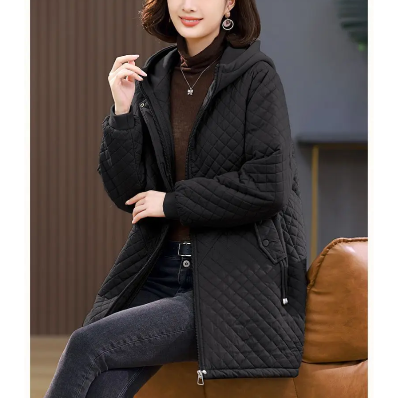 Chaqueta Acolchada con Cierre De Cremallera para Mujer | Ideal para Otoño E Invierno