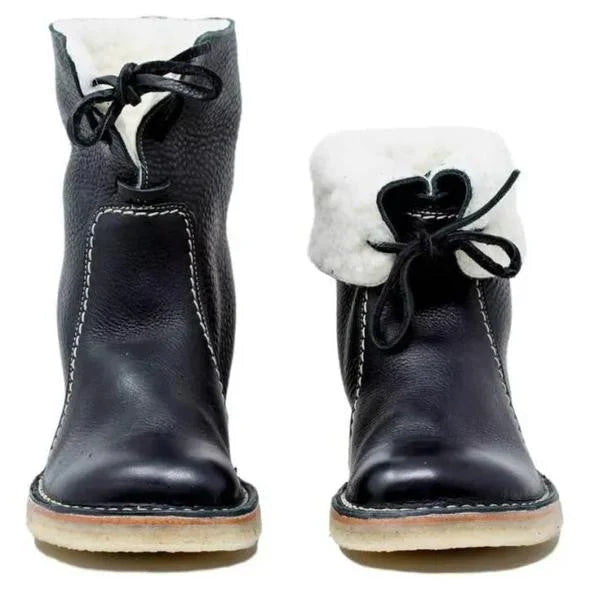 Botas de Invierno con Forro Interior y Suela Antideslizante para Mujer | Ideal para Días Fríos y Húmedos