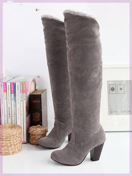 Botas Altas Hasta La Rodilla Con Tacón Para Mujer | Ideal Para Ocasiones Formales Y Diarias