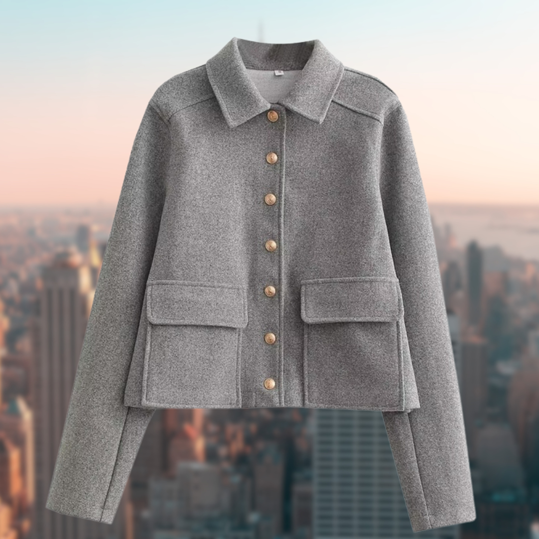 Chaqueta Con Cierre De Botones Para Mujer | Ideal Para El Otoño