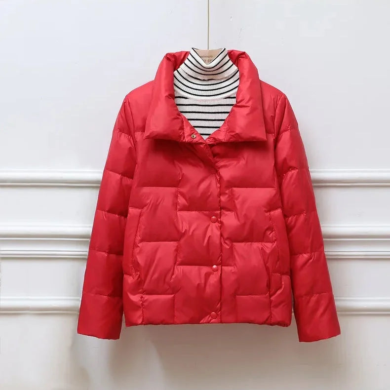 Chaqueta Acolchada Con Cremallera Frontal y Capucha Para Mujer | Ideal Para Uso Diario