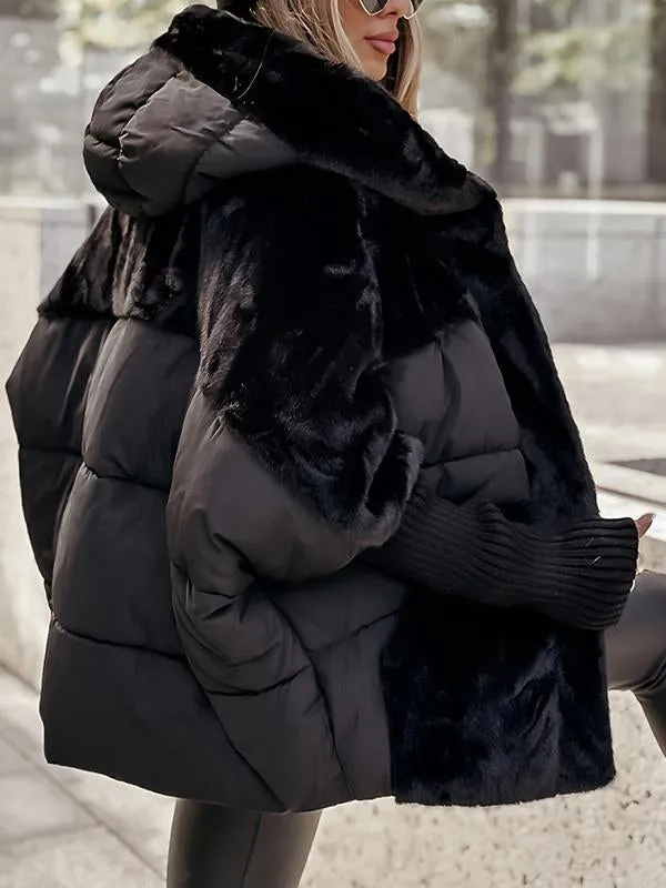 Capa Acolchada Con Cierre De Cremallera Y Botones Para Mujer | Ideal Para El Invierno