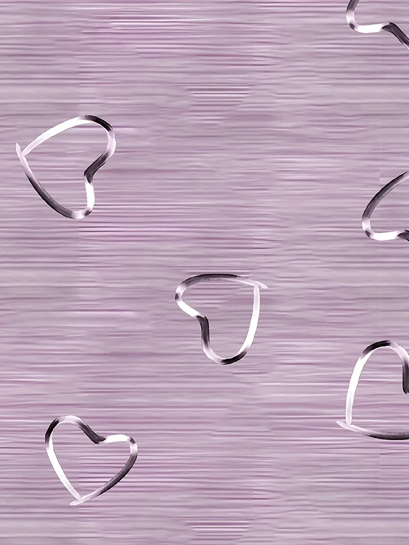 Top De Manga Larga Con Cuello En V Y Estampado De Corazones Para Mujer | Ideal Para Uso Diario