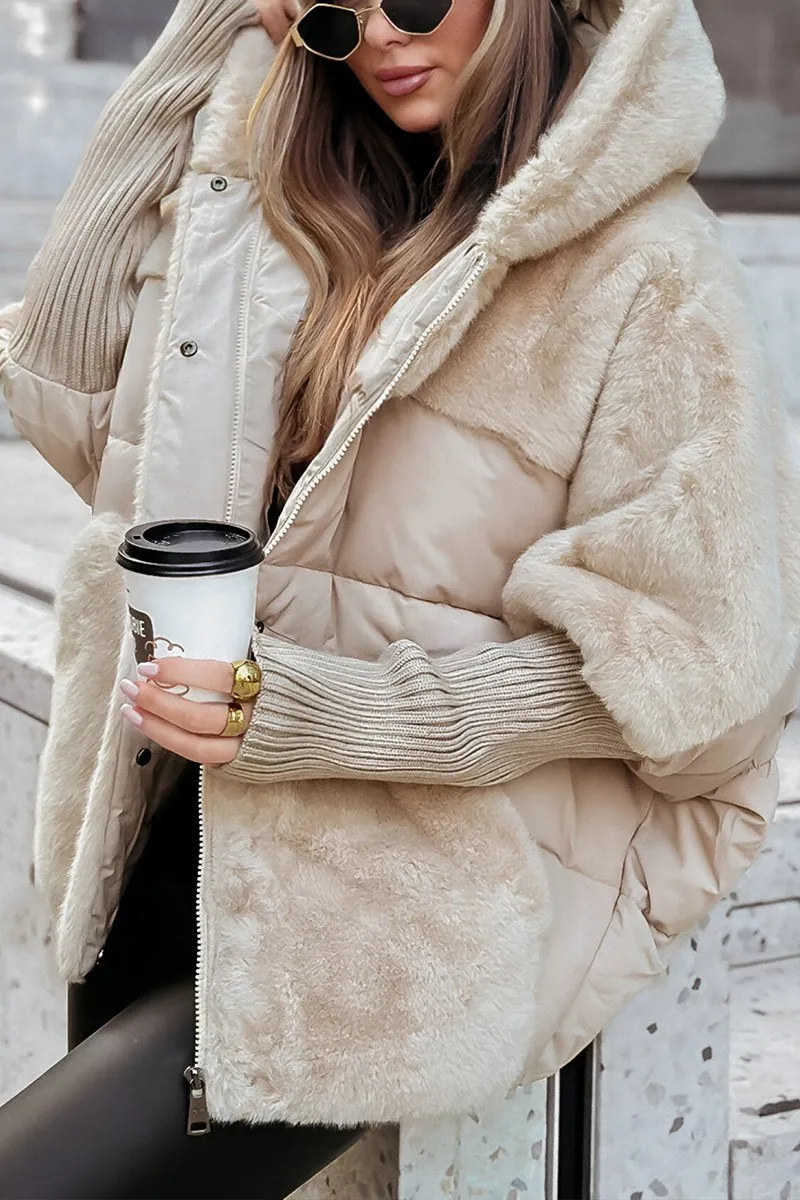 Capa Acolchada Con Cierre De Cremallera Y Botones Para Mujer | Ideal Para El Invierno