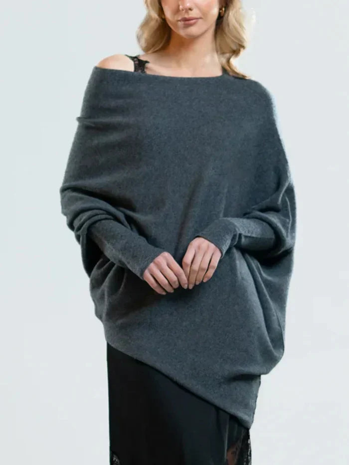 Jersey Oversize Con Cuello Convertible Para Mujer | Ideal Para Uso Diario O Profesional