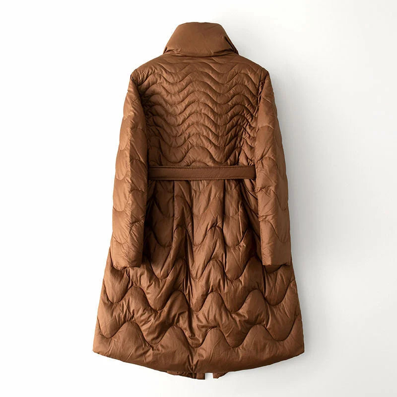 Mantecón Largo Acolchado Con Capucha Para Mujer | Ideal Para El Invierno