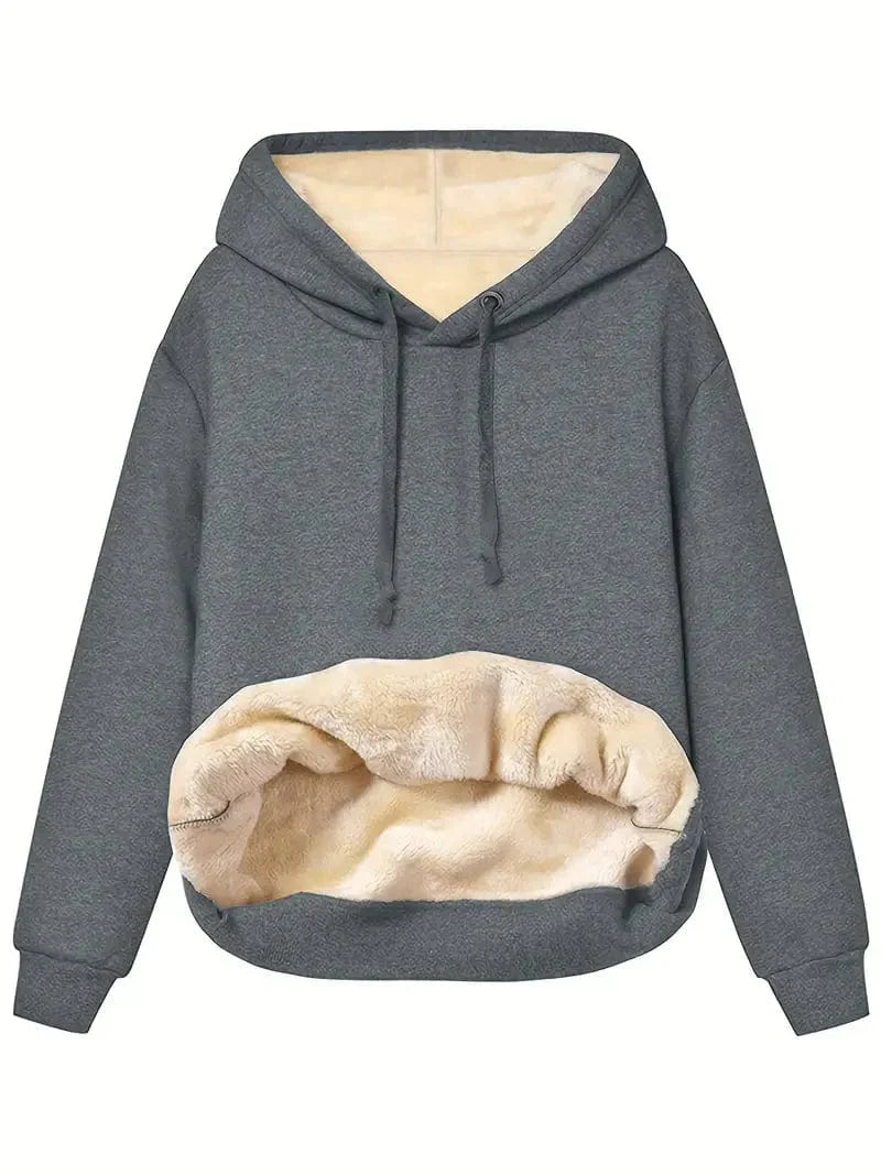 Sudadera con Capucha y Forro Interior para Mujer | Ideal para el Uso Diario en Clima Frío