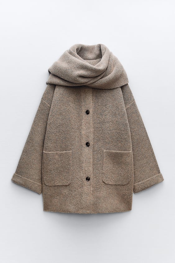 Chaqueta Corta Con Bufanda a Conjunto Para Mujer | Ideal Para Uso Diario