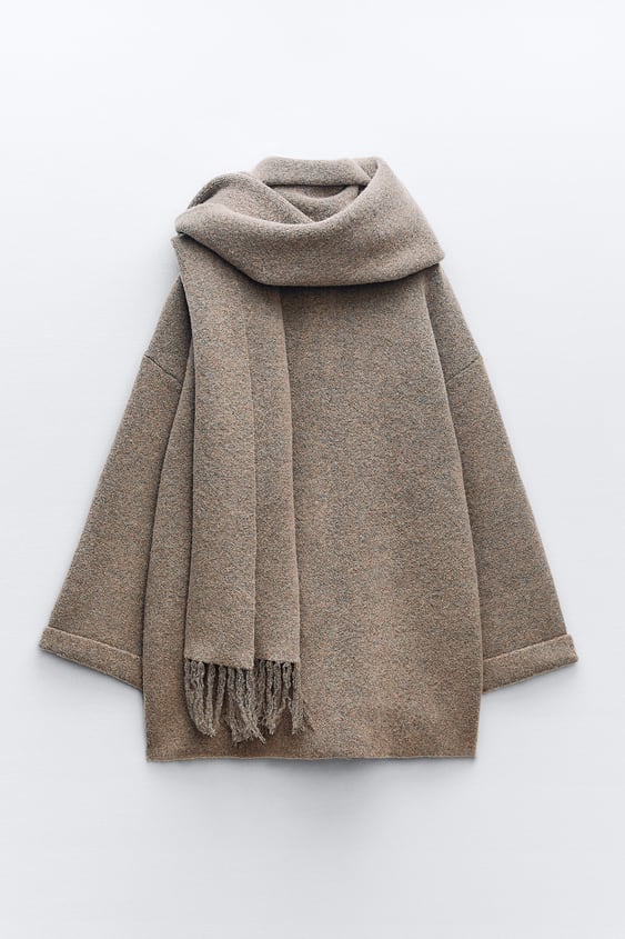 Chaqueta Corta Con Bufanda a Conjunto Para Mujer | Ideal Para Uso Diario