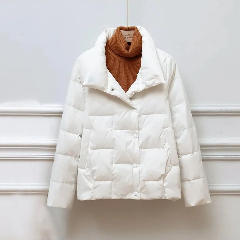 Chaqueta Acolchada Con Cremallera Frontal y Capucha Para Mujer | Ideal Para Uso Diario