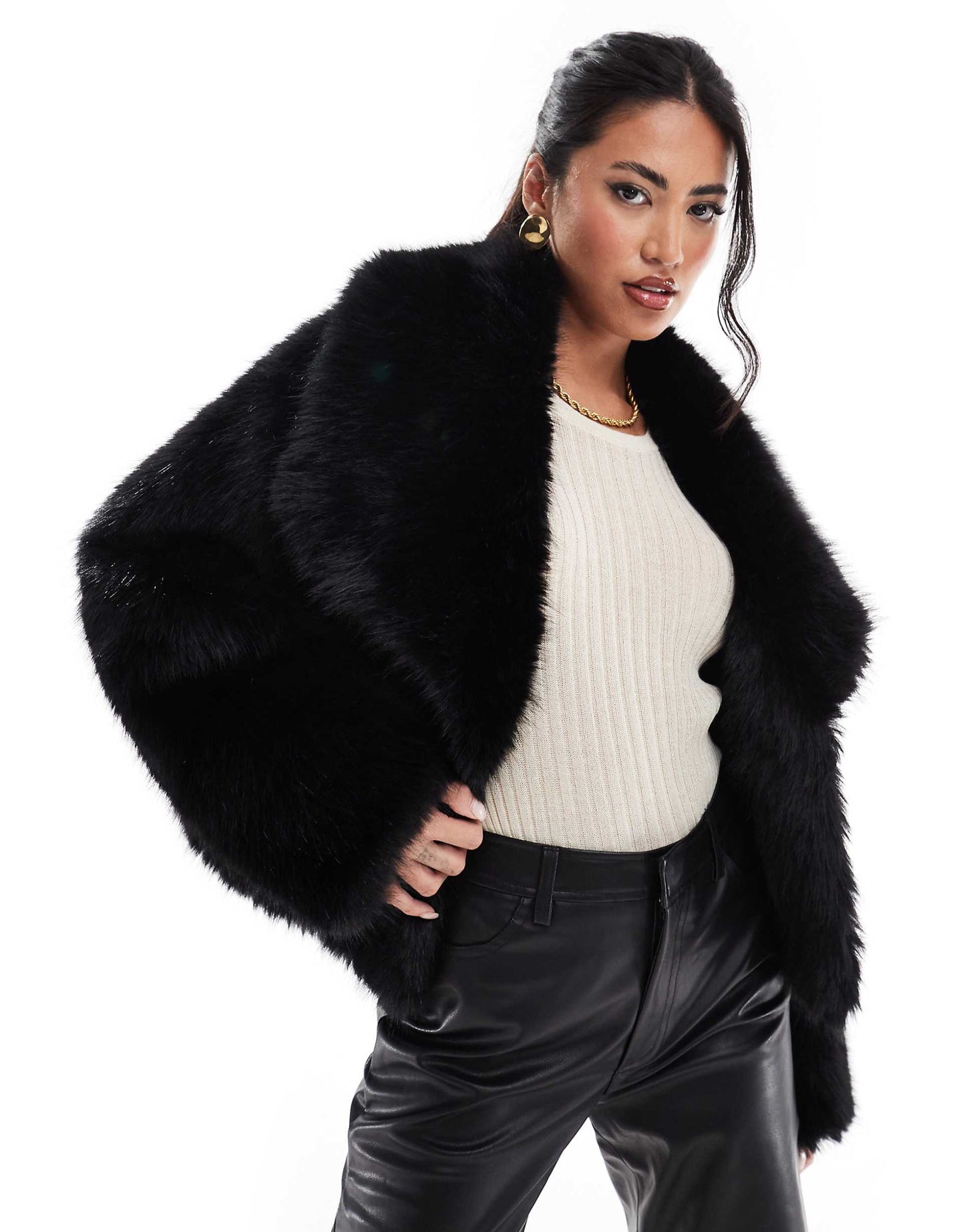 Chaqueta Con Cuello Cruzado Para Mujer | Ideal Para Uso Diario En Invierno