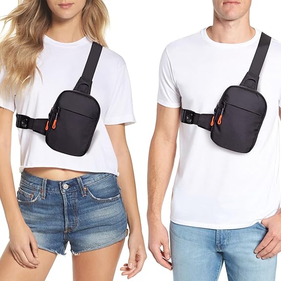 Bolso De Pecho Compacto Con Correa Ajustable Para Adultos | Ideal Para Desplazamientos Diarios