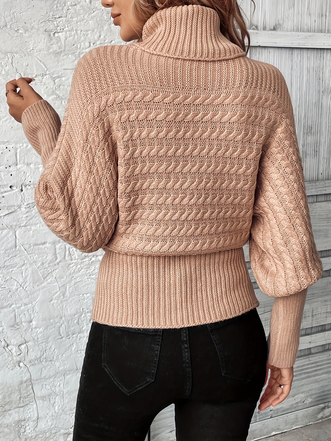 Top De Cuello Alto Con Corte Ajustado Para Mujer | Ideal Para Otoño E Invierno