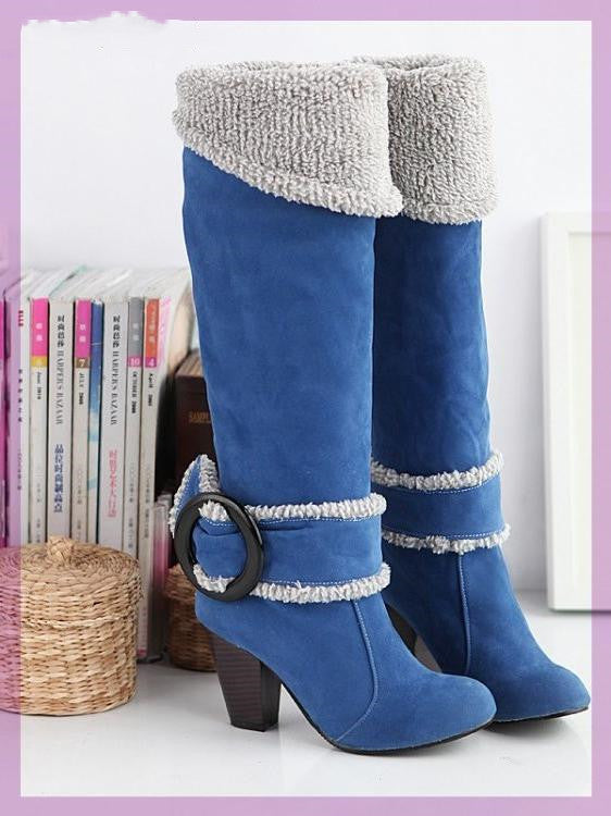 Botas Altas Hasta La Rodilla Con Tacón Para Mujer | Ideal Para Ocasiones Formales Y Diarias