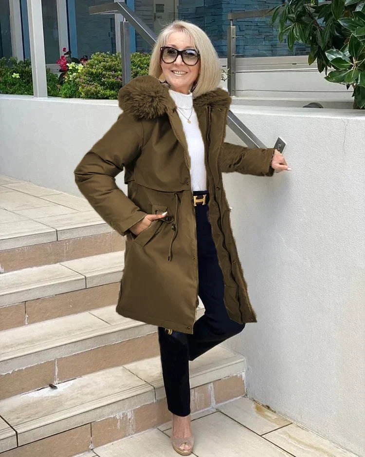 Manteco Largo con Cinturón para Mujer | Ideal para Uso Diario en Invierno