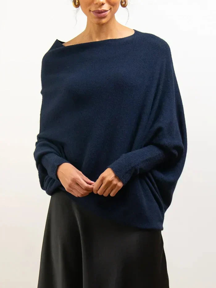 Jersey Oversize Con Cuello Convertible Para Mujer | Ideal Para Uso Diario O Profesional