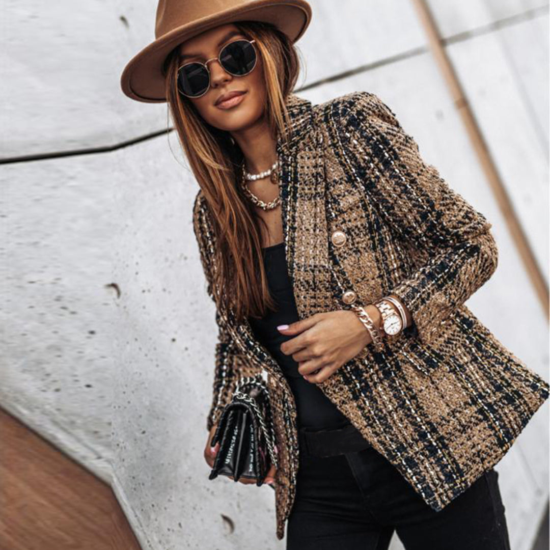 Blazer Con Cierre De Un Botón Para Mujer | Ideal Para Uso Profesional O Formal
