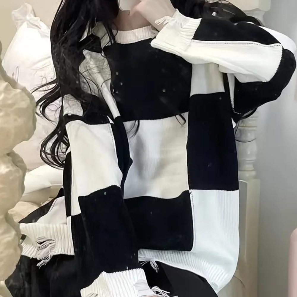 Jersey con Cuello Redondo para Mujer | Ideal para Otoño e Invierno