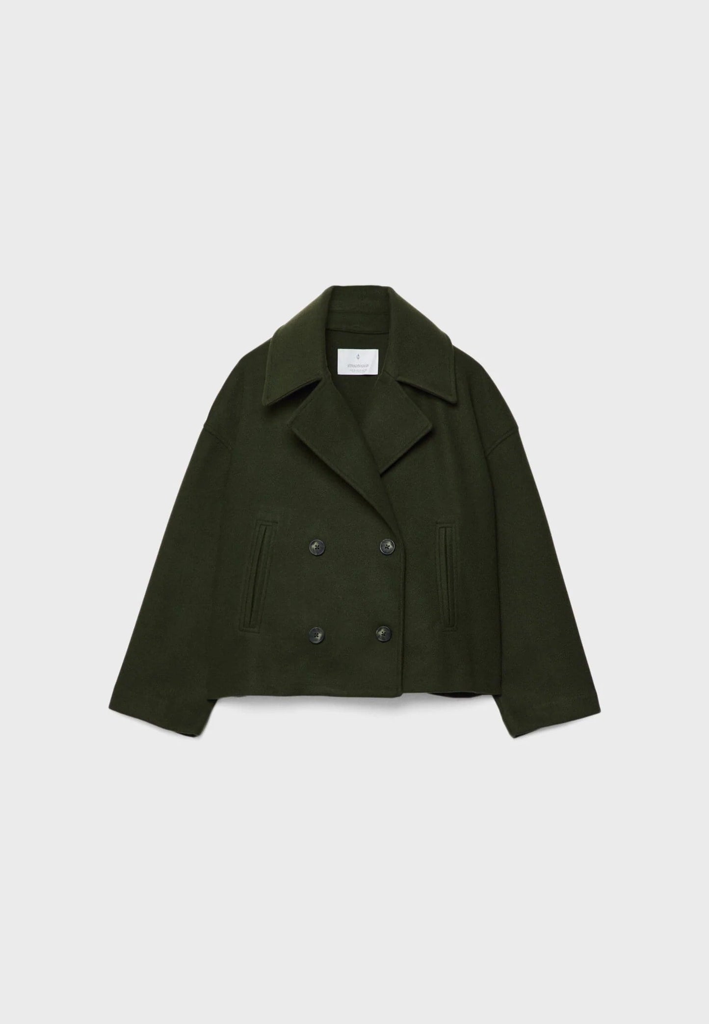 Chaqueta Corta Cruzada con Doble Botonadura para Mujer | Ideal para Oficina y Uso Diario