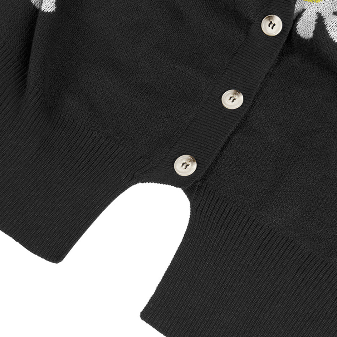 Cárdigan con Botones y Estampado Floral para Mujer | Ideal para Días Frescos