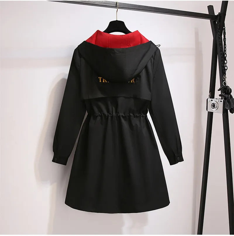 Chaqueta Corta Cortaviento De Talla Grande Con Capucha | Ideal Para Uso Diario En Entretiempo