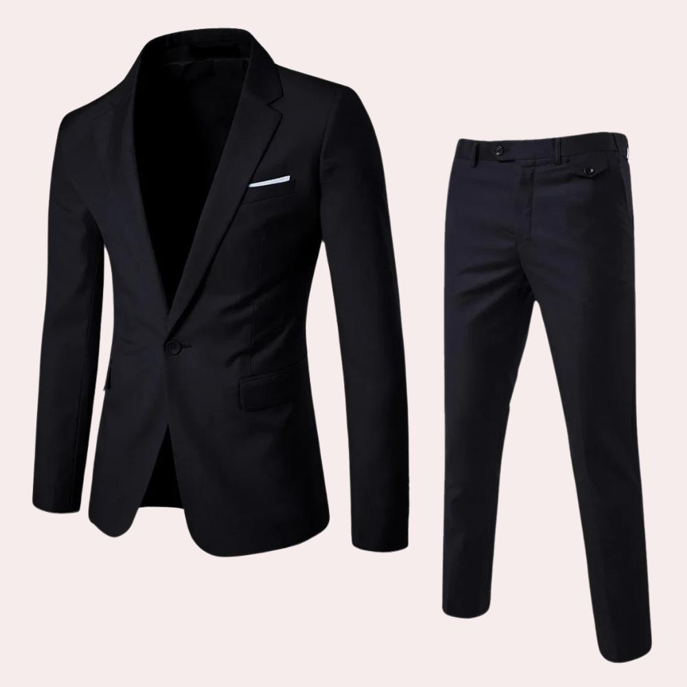 Traje de Dos Piezas con Corte Slim para Hombre | Ideal para Eventos Profesionales y Formales