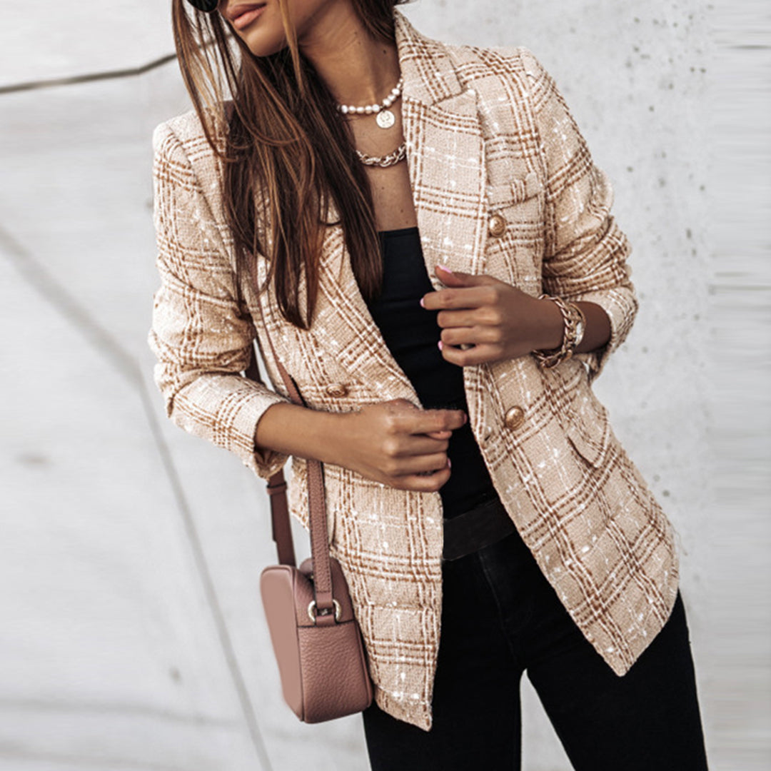 Blazer Con Cierre De Un Botón Para Mujer | Ideal Para Uso Profesional O Formal