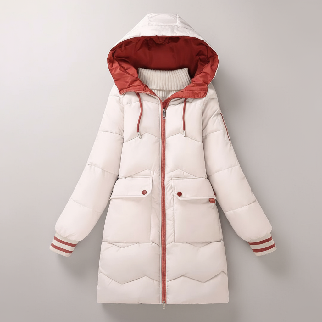 Chaqueta De Invierno con Capucha Integrada para Mujer | Ideal para La Temporada Fría