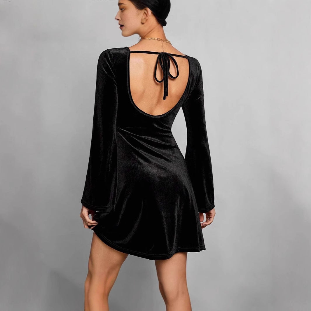 Vestido Midi de Corte Recto con Mangas Largas para Mujer | Ideal para Uso Diario y Eventos