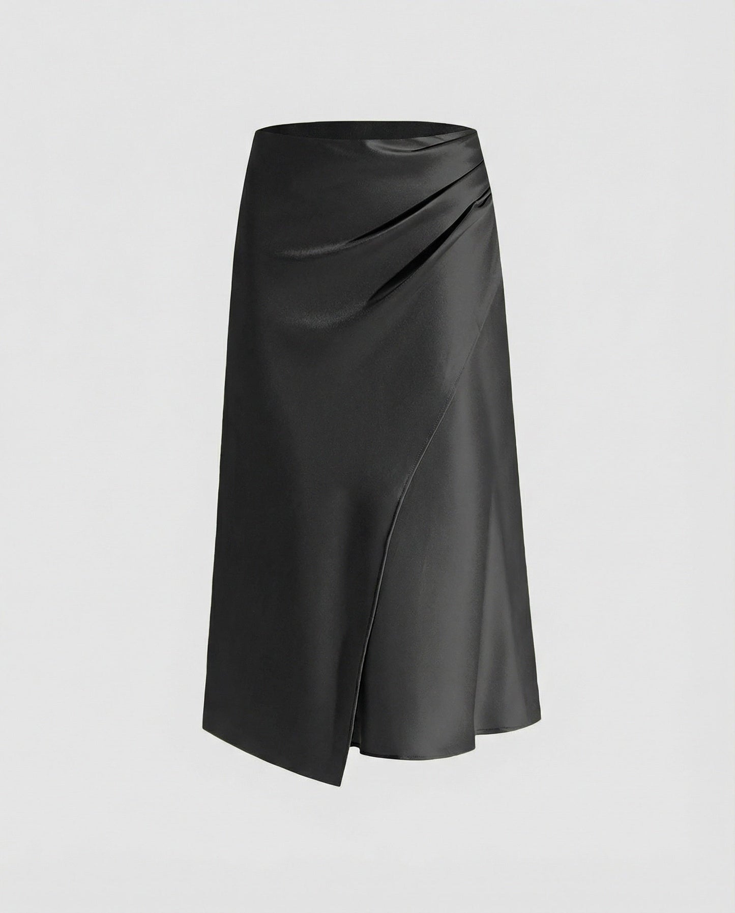 Falda Cruzada con Drapado Frontal y Cintura Ajustable para Mujer | Ideal para Uso Diario y Eventos