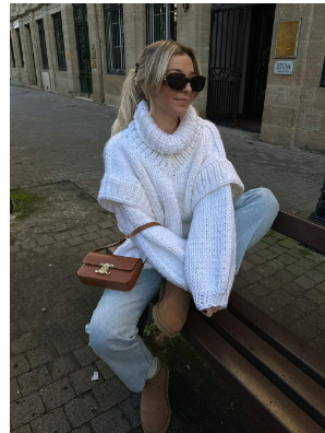 Jersey Oversize con Motivo Tejido en Relieve Para Mujer | Ideal Para Uso Diario