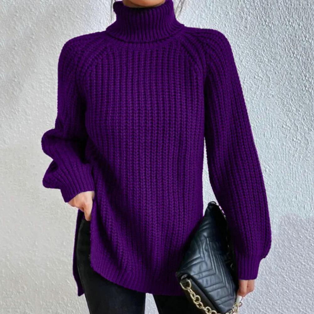 Jersey De Cuello Alto Para Mujer Con Corte Amplio | Ideal Para Uso Diario En Temporada Fresca
