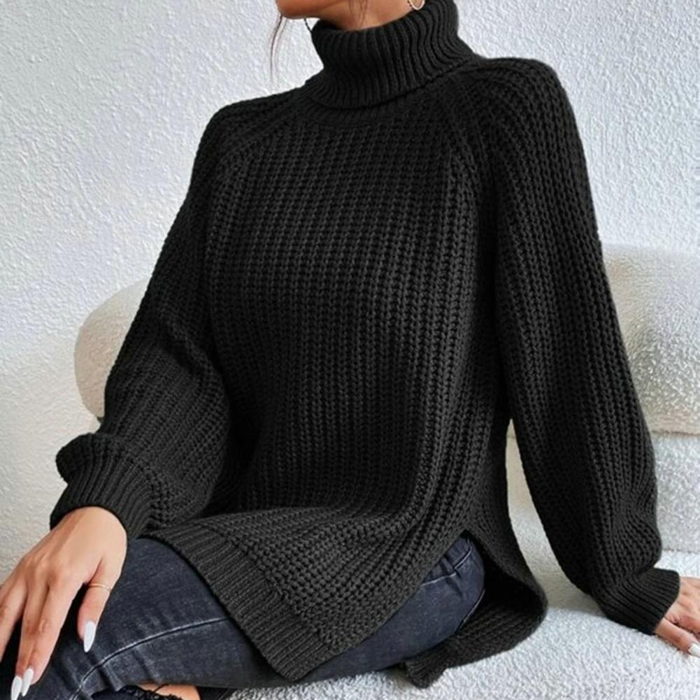 Jersey De Cuello Alto Para Mujer Con Corte Amplio | Ideal Para Uso Diario En Temporada Fresca