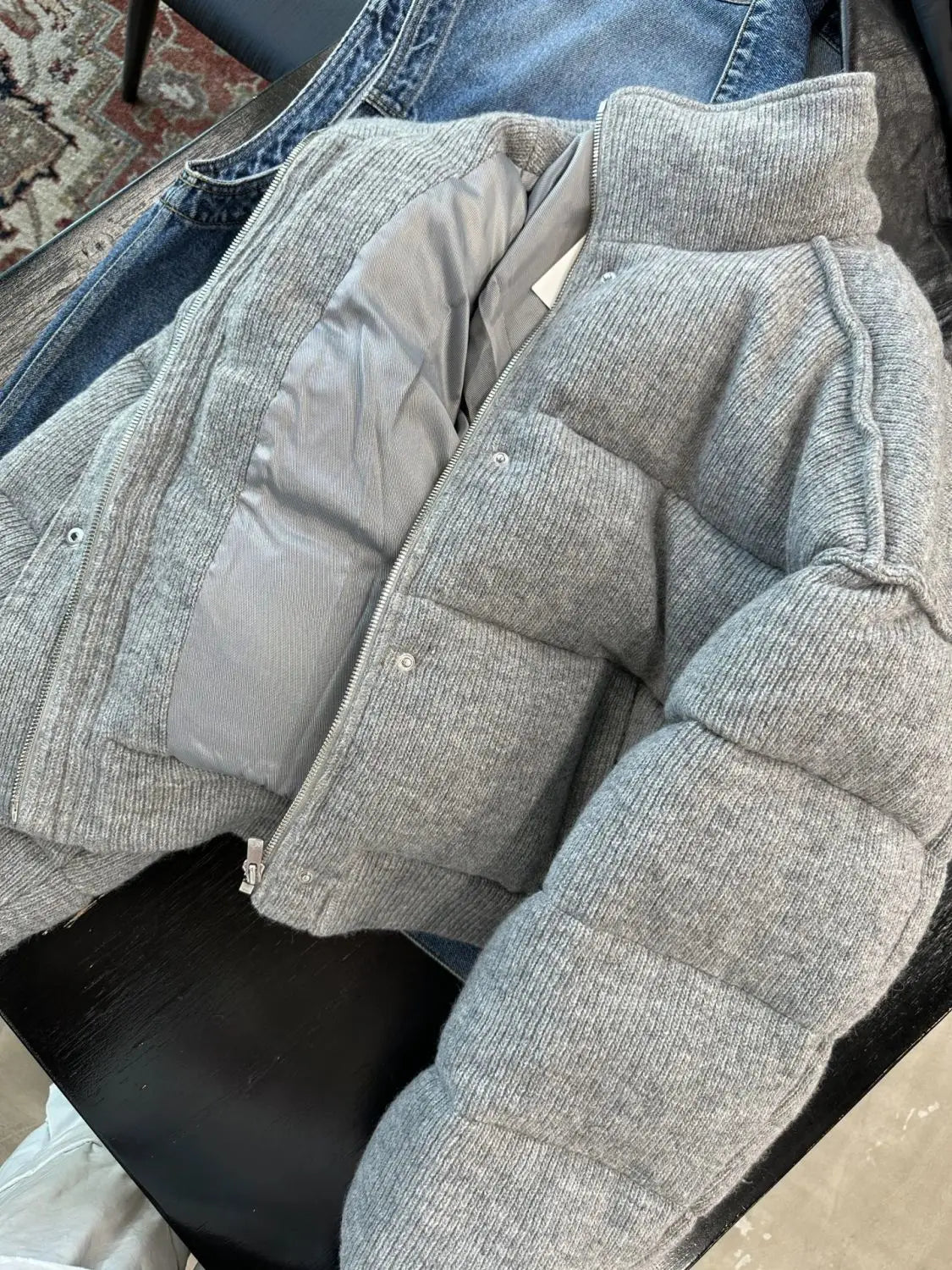 Doudoune Con Cuello Alto y Cierre de Cremallera Para Mujer | Ideal Para La Temporada Fría