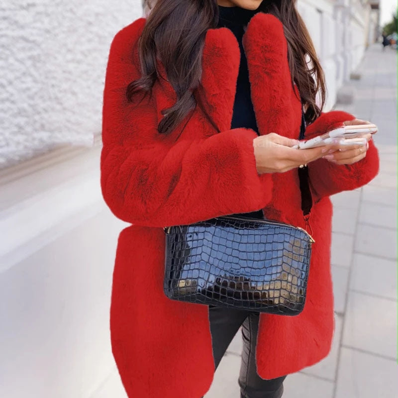 Abrigo Midi con Diseño Oversize para Mujer | Ideal para Otoño e Invierno