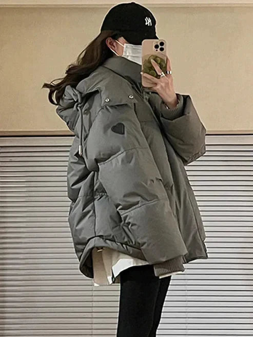 Chaqueta Acolchada con Capucha y Cierre de Cremallera para Mujer | Ideal para Invierno