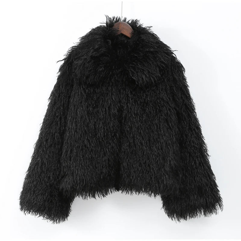 Manteco Largo con Corte Amplio y Cuello Protector para Mujer | Ideal para Invierno
