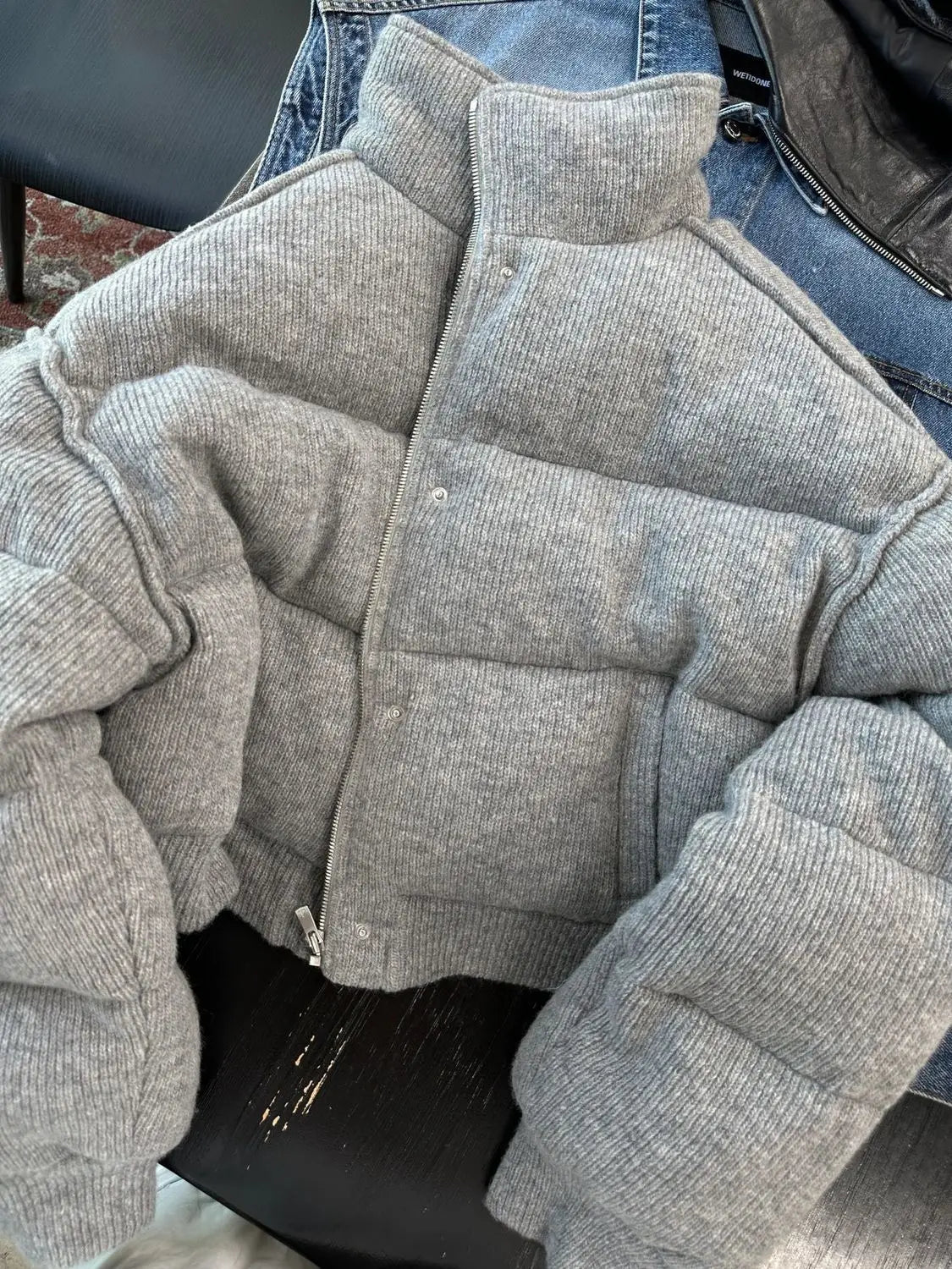 Doudoune Con Cuello Alto y Cierre de Cremallera Para Mujer | Ideal Para La Temporada Fría
