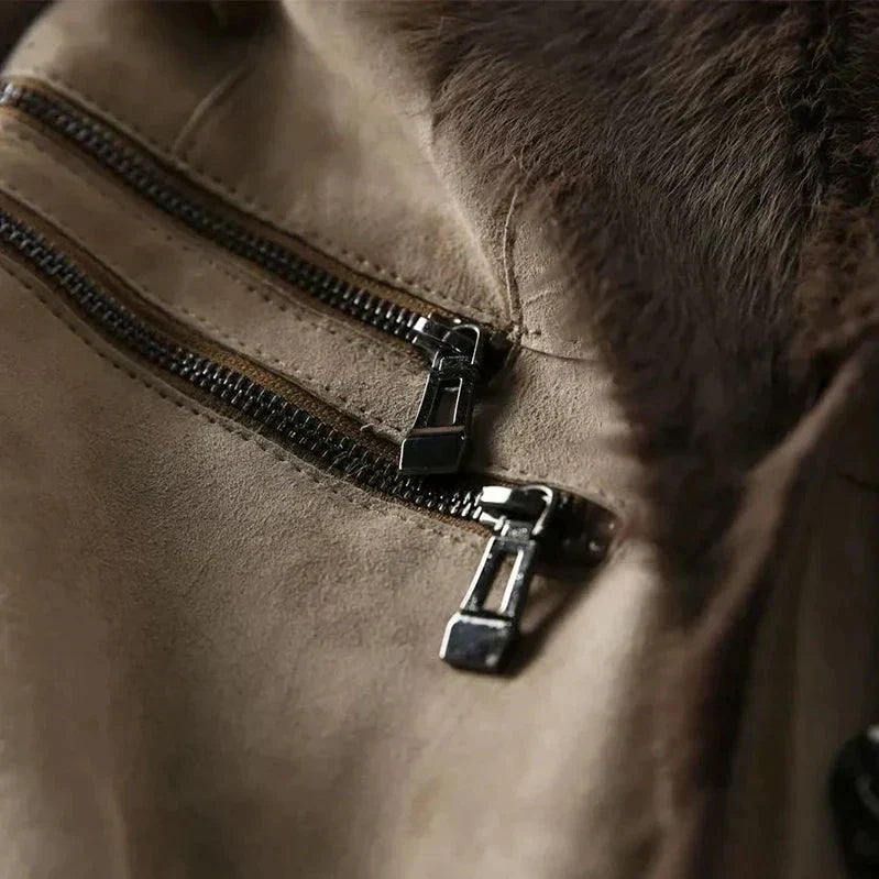 Chaqueta Tipo Biker con Cierre de Cremallera para Mujer | Ideal para Otoño e Invierno