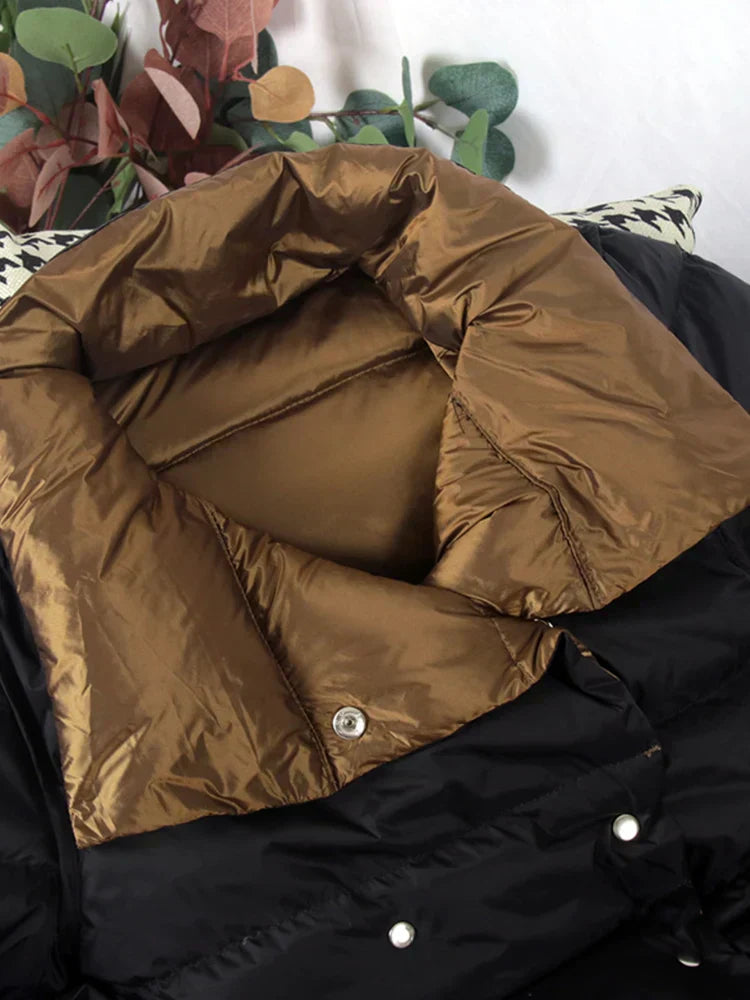 Manteco Largo con Estampado de Cuadros y Cierre de Botones para Mujer | Ideal para Invierno