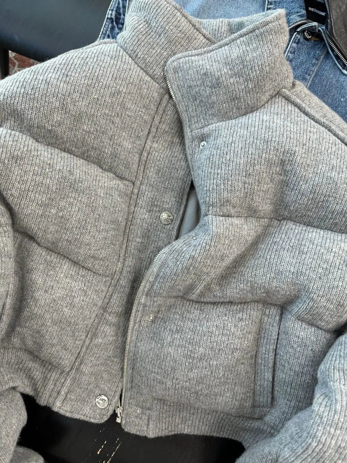 Doudoune Con Cuello Alto y Cierre de Cremallera Para Mujer | Ideal Para La Temporada Fría