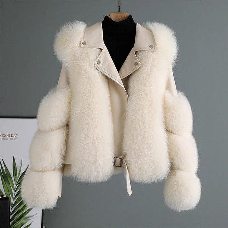 Chaqueta Con Cierre de Cremallera y Cinturón en la Cintura Para Mujer | Ideal Para La Temporada Fría