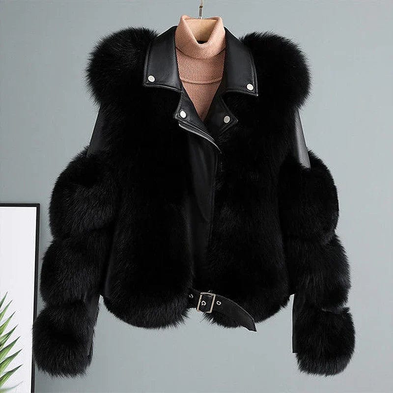 Chaqueta Con Cierre de Cremallera y Cinturón en la Cintura Para Mujer | Ideal Para La Temporada Fría