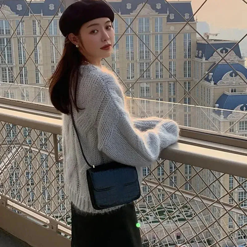 Jersey de Manga Larga con Corte Amplio Para Mujer | Ideal Para Invierno