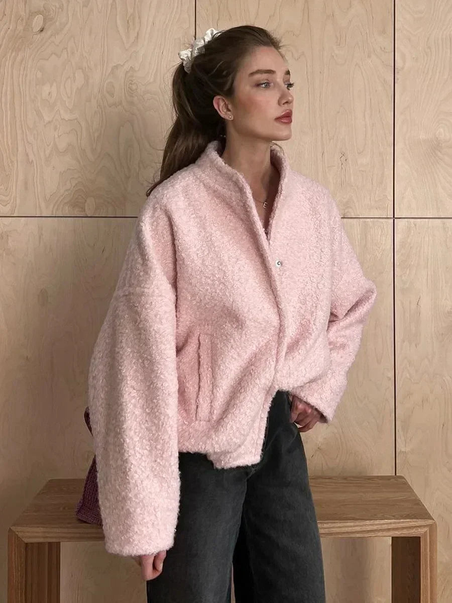 Chaqueta Corta con Corte Amplio para Mujer | Ideal para Otoño e Invierno