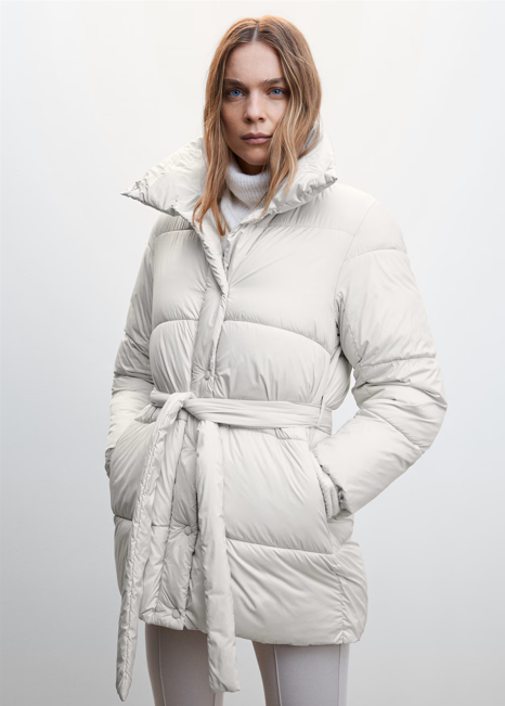 Parka Acolchada con Capucha para Mujer | Ideal para La Temporada Fría